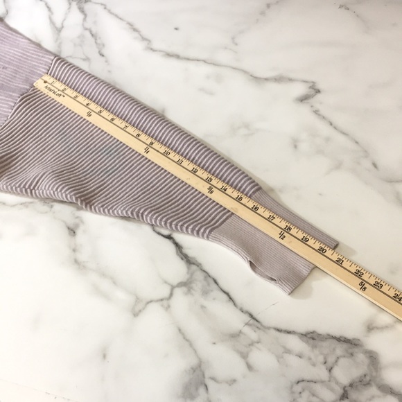 Offline By Aerie Purple Striped Quarter Zip Sweater Womens XXL Pullover - Picture 7 of 14